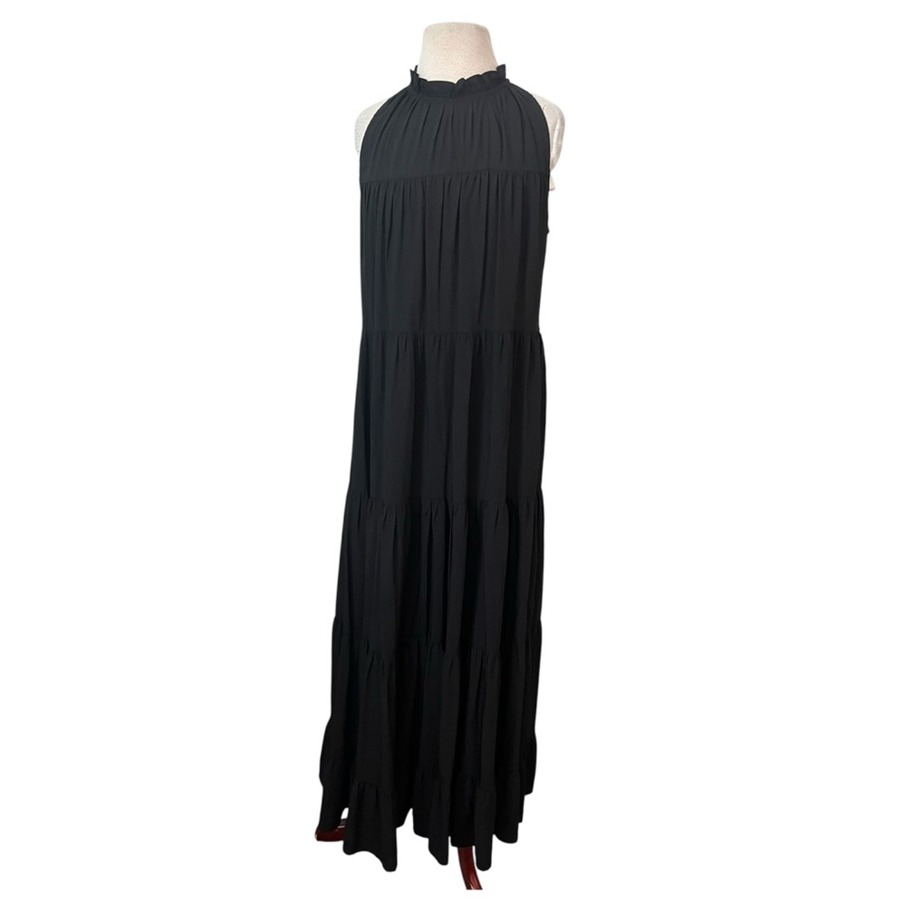 MODA Black Tiered Sleeveless Maxi Dress